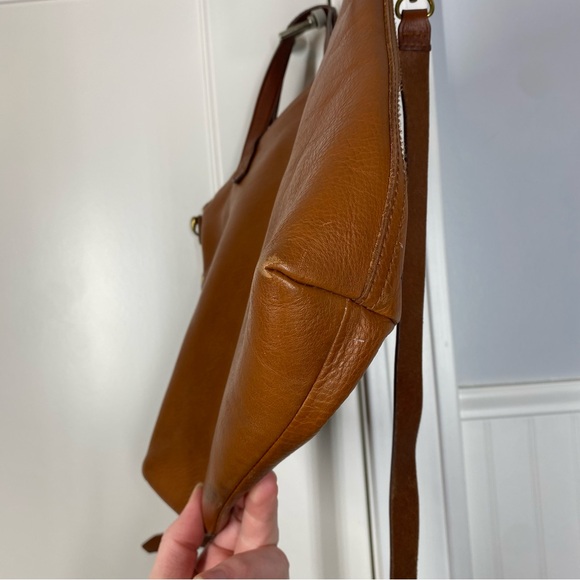 Madewell the zip top transport crossbody English saddle j1951 - Picture 5 of 9